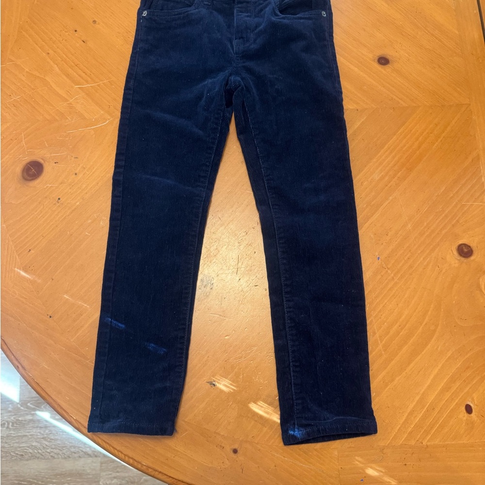Boys Navy Corduroy Pants